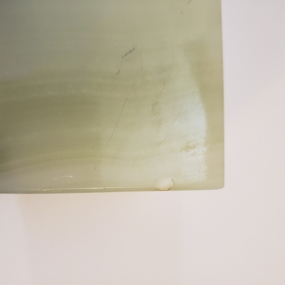 Vintage Sage Green Marble Paperweight Square - Picture 2 of 9